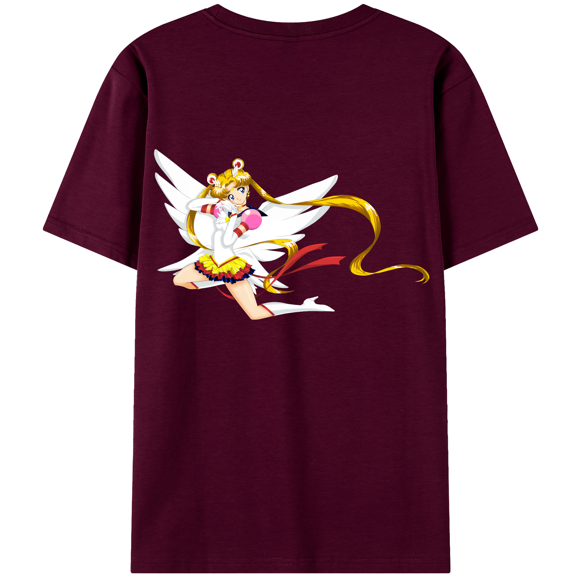 （画像用） 美少女戦士セーラームーン 月野 うさぎ つきの うさぎ Sailor Moon Tsukino Usagi レディース半袖Tシャツ(バックプリント)